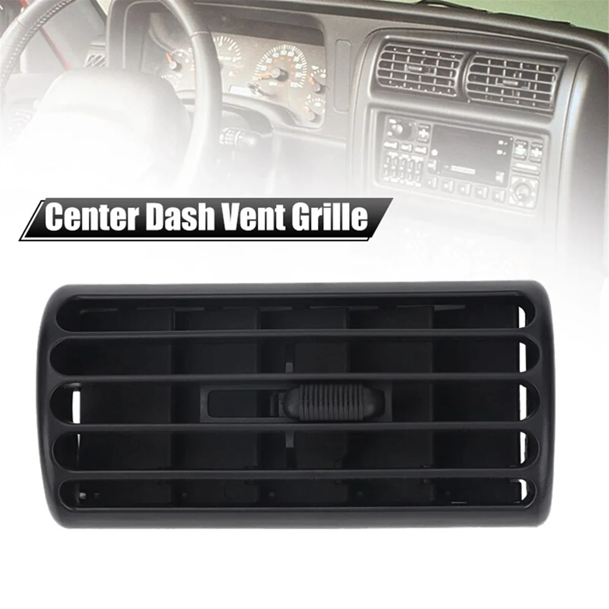 A02Q-2pcs 대시 보드 중간 에어컨 콘센트 그릴 5FS10LAZAB Jeep Cherokee XJ 1997-2001 AC 에어 벤트 노즐 그릴