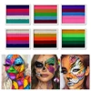 8G 12 Color Water Monochromatic Face Body Painting Palette Festive Washable face and body paint Makeup Costume Body Partie 2