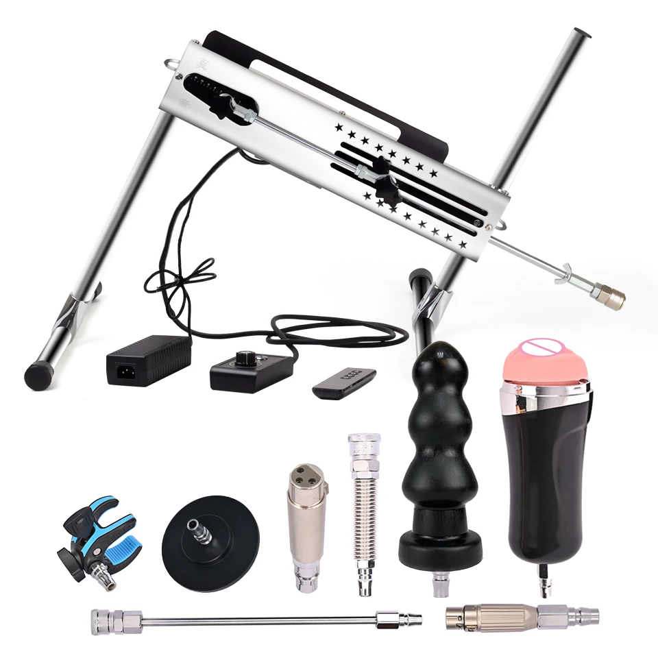 T02 Sex Machine Telescopic Reciprocating Linear Actuator DC Motor Wireless Automatic Mute Adjustable Stroke Stainless Steel DC