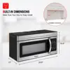 1.6 Cu.Ft. Over the Range Microwave Oven, 30 Inch 1000 W Microwave Over the Range, OTR1603S 300 CFM Over Range Microwave 2