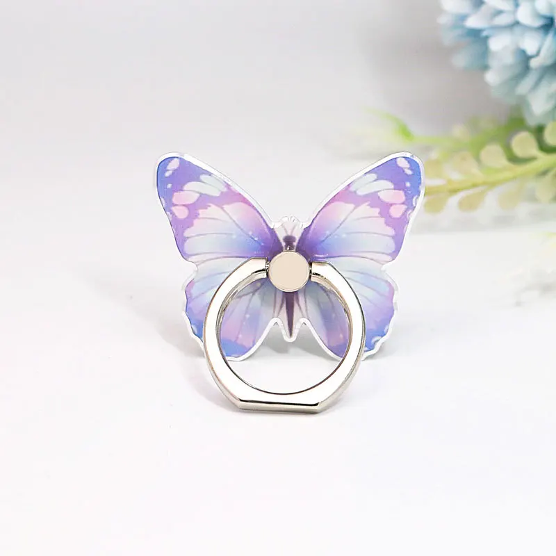 Luxury Universal Beautiful Butterfly Mobile Phone Handle Holder Suitable Mobile Phone Ring Holder Mobile Phone Holder Socket