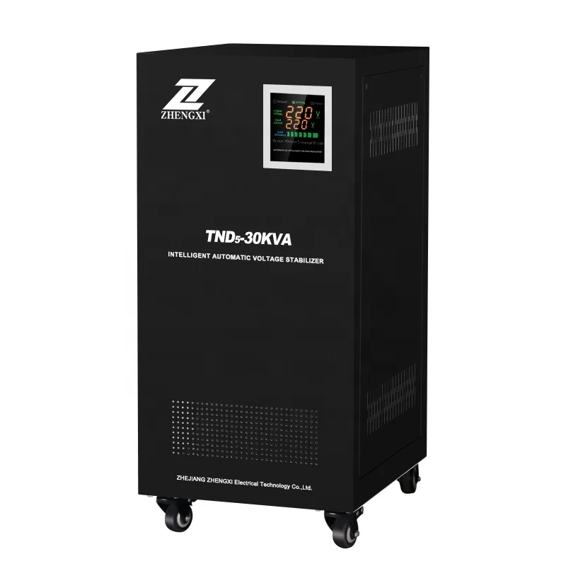 

ZX TND3-30KVA tnd single phase servo avr voltage stabilizer 30kva automatic voltage regulator factory price