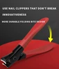Large Opening Nail Clippers Gray Nail Trimmer Thick Nails for the Elderly Individual Household Nail Clippers Durable 5