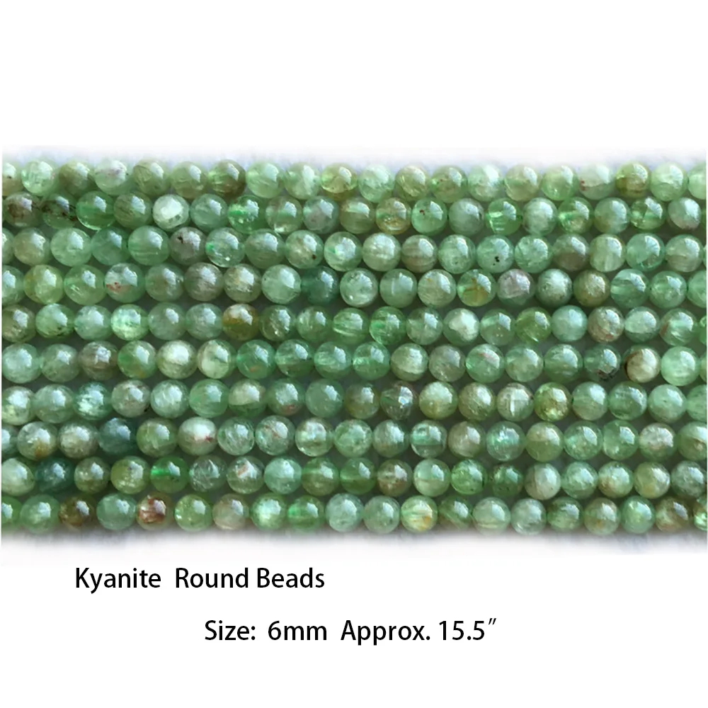 Veemak 천연 녹색 카야나이트 면 라운드 론델 엣지 큐브 코인 디스크 비즈, 쥬얼리 제작 DIY 목걸이 팔찌  귀걸이-Freehip.co.kr