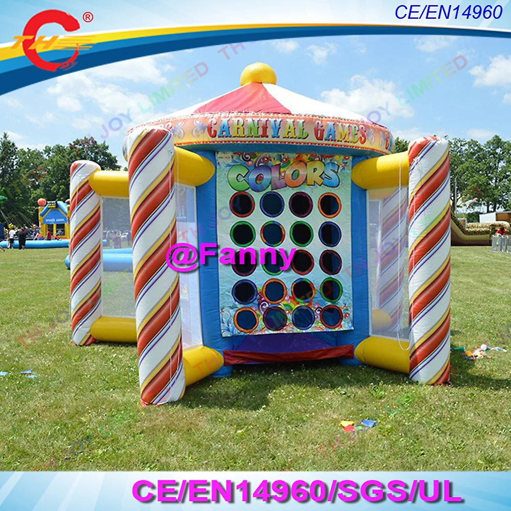 free shipping new games inflatable carnival game, new design 5 in 1 inflatable carnival sport game for children 2