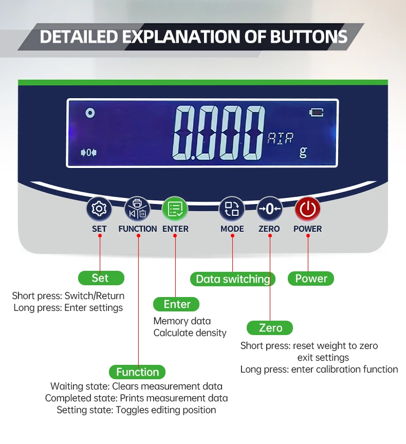 Digital Plastic Densimeter Analytical Balance Solid Liquid Densimeter Gold Preci