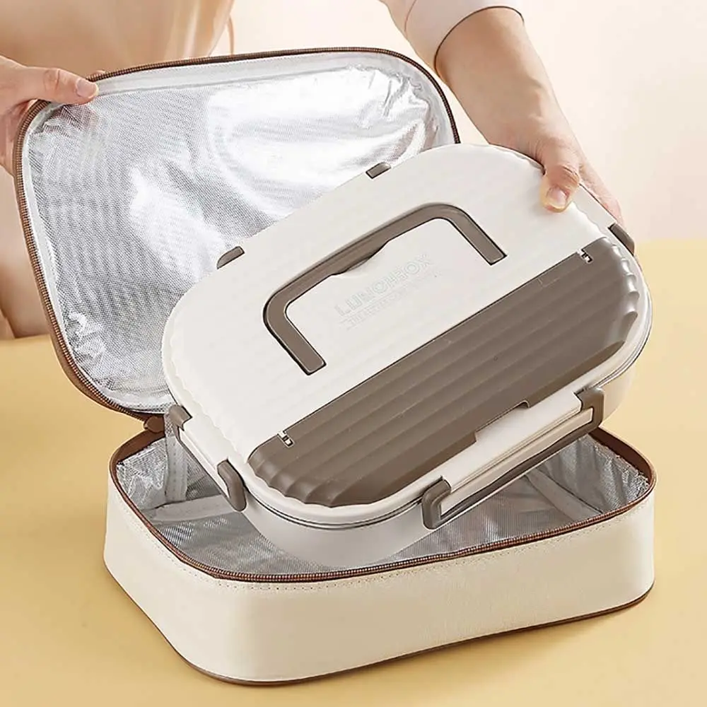 Portable Aluminum foil Lunch Box Storage Bag Oxford Insulated Food Thermal Bag Large Capacity Thermal Lunch Bag Picnic