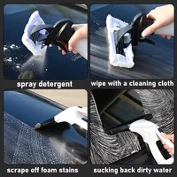 Cordless Handheld Electric Window Cleaner Multifunctional USB  Portable Glass Cleaning Tool Kit With Removable Water Tank 6