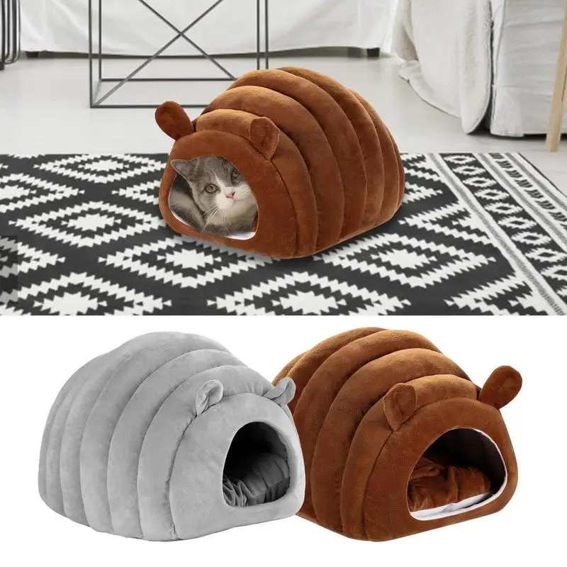 

Donut Cat Bed Tunnel Interactive Bed Toy House for 2 Cats Felt Pet Cat Half Closed Cave Indoor Training Kennel Toy Pets Supplies