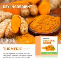 Savon aux acides kojiques au curcuma et au citron, barre de soin naturelle faite à la main pour le corps et le visage, exfoliant hydratant 4