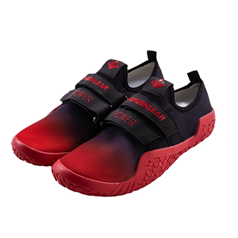 Large Size 35-47# Unisex Gym Lightweight Sports Hard Pull Squat Training Shoes Men Pro Hook & Loop Weightlifting Shoes
