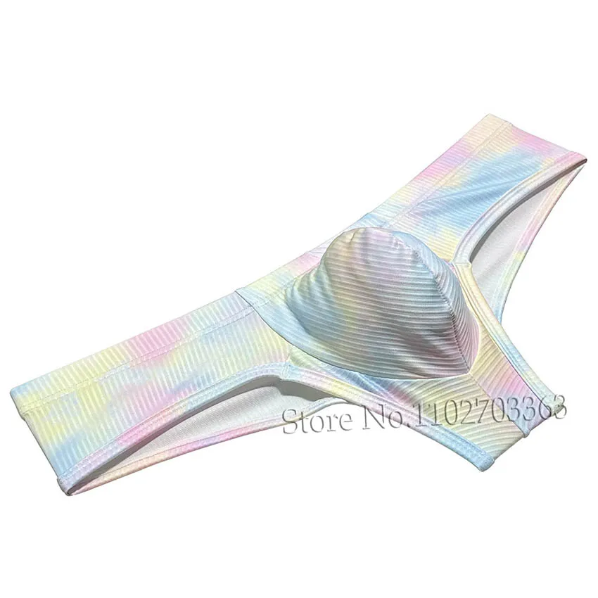 Sexy Bokserki Men's Bubble Knitted Fabric Underwear Panties Enhance Bulge Pouch Bikini Boxer Briefs Sensuous Confident