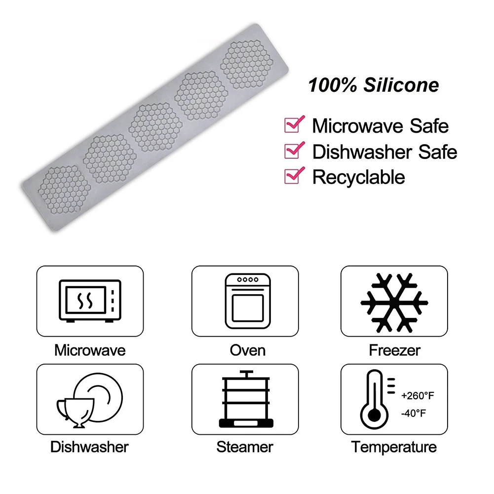 Honeycomb Molds Beehive Candy Molds Sugar Craft Cake Decoration Beehive Fondant Press Pad Polymer Clay Mold for Dessert Cupcake