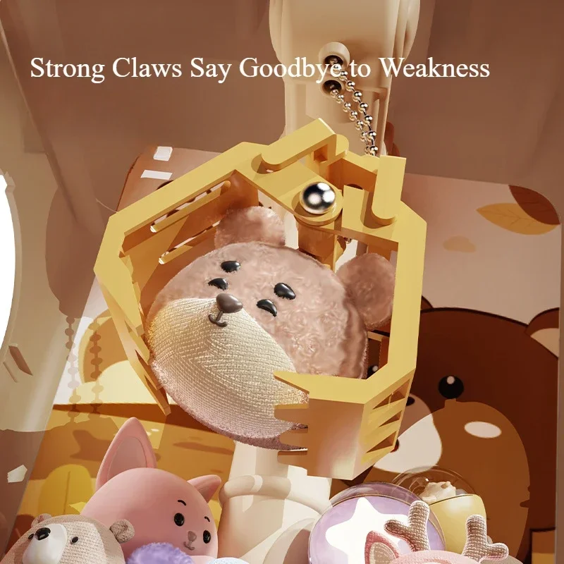 Children's Toys Claw Machine Household Toy Doll Machine Dual Power Supply Mode Coin Twisting Machine Recreational Machines Boys 4