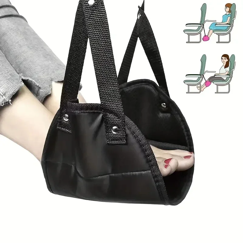 1pcs Aircraft Rest Foot Office Hanging Adjustable Simple Leg Hammock Accessories Table Feet Stool Car Travel Rest Foot Pad 6