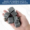 16PCS Tablecloth Weights With Metal Clip, Cube Table Covers Pendant Stones, Marble Table Cloth Weights For Decoration 2