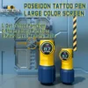 Tattoo Kit POSEIDON Cute Yellow Tattoo Pen Kit For Permanent Makeup Tattoo Machine Kit New Tattoo Power Supply Tattoo Gun Kit 4