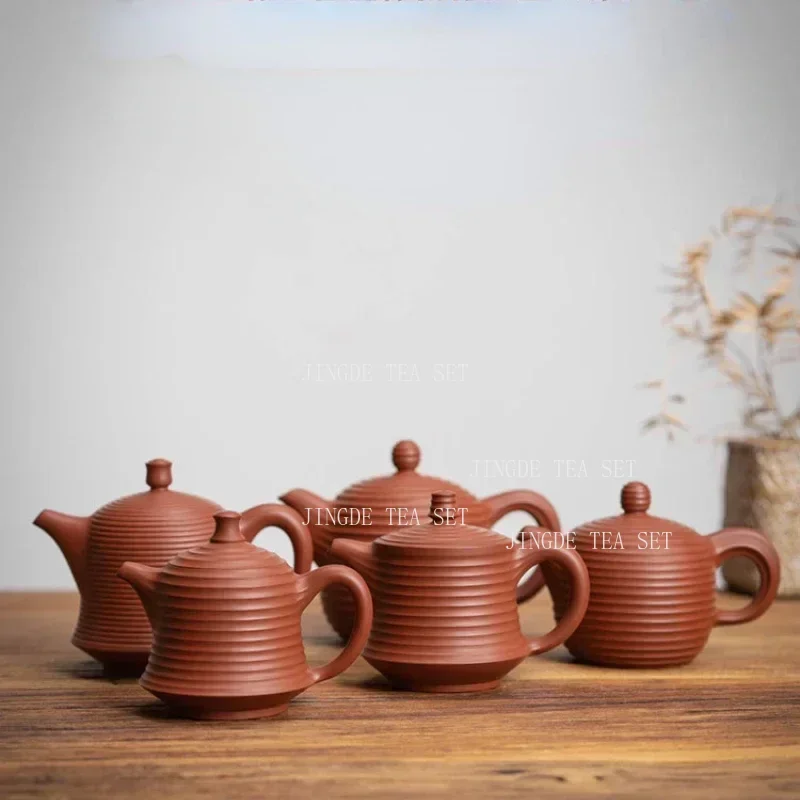 Chaozhou Zhu Ni Teapot Qian Xian Xi Shi Hu Zisha Teapot Small Chinese Handmade Noble Consort Pot Ceramic Tea Set