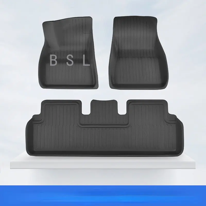 

Super Fashion Floor Mats for Tesla Model 3 Model Y 2022 Waterproof Floor Liners with Atmosphere