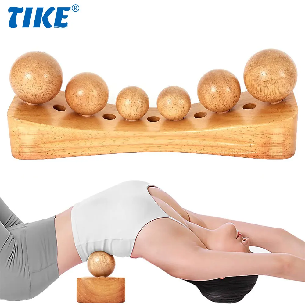 Psoas Muscle Release Massage 6 Massage Heads Available Tool Fatigue Relief Body Relaxation Trigger Point Wood Therapy Massager psoas release massage tool multi site deep tissue pain relief back hip flexor release blue green u shaped pillow