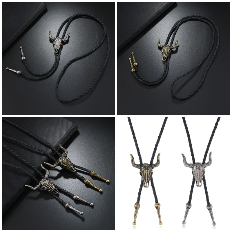

B36D Girls Collar Bolo Tie Pendant Necklace Jewelry Chokers Chain Carvings