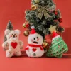 Christmas Cute Dog Plush Toys Interactive Squeaky Dog Chewing Toys for Entertainment and Teeth Cleaning Pet Supplies for Dog Cat