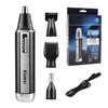 Kemei Electric Nose Hair Trimmer For Men and Women Ear Neck Eyebrow Trimmer All-in-one Shaver Clean Trimmer Razor Remover Kit 1