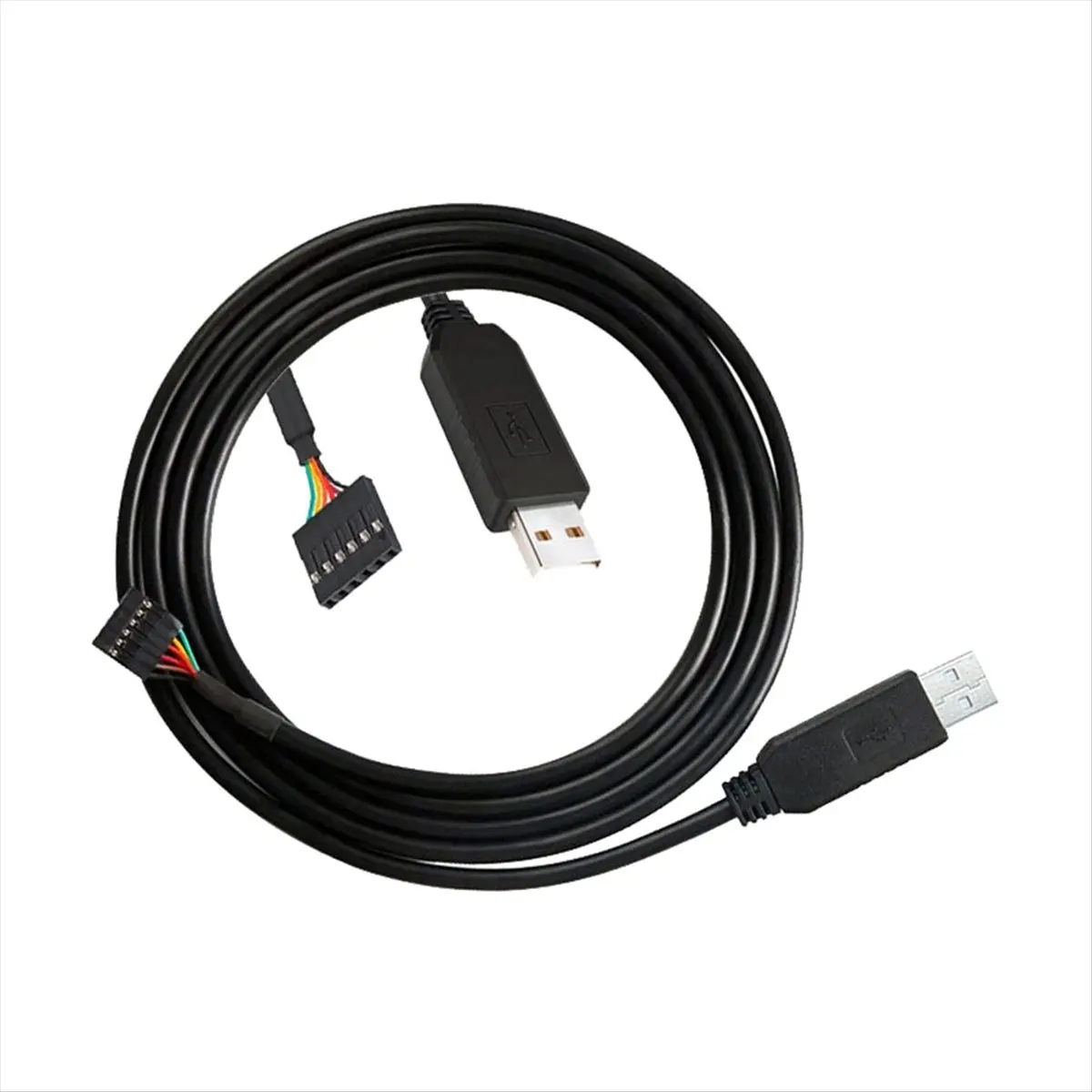 (PQWN) 6핀 TTL-232R-3V3 FTDI FT232 USB 2.0 - TTL 5V 3.3V 다운로드 디버그 케이블 어댑터 모듈 (아두이노용)