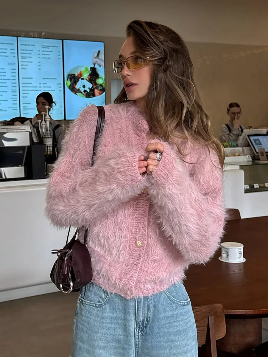 Bornladies  New Autumn Winter Soft Knit Cardigan Women's Fashionable Cozy Sweater Fashion Office Ladies  Cardigan Jumpers