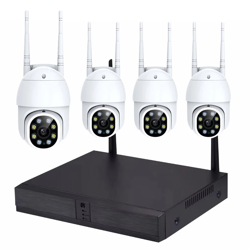 

Беспроводная наружная Wi-Fi PTZ-камера 5 Мп ICSEE 4 канала