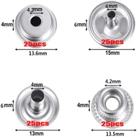 103pcs Stainless Steel Snap Fastener Kit 15mm Snap Button Press Stud Cap with Tools for Marine Boat Canvas Bag Leather DIY Craft 2
