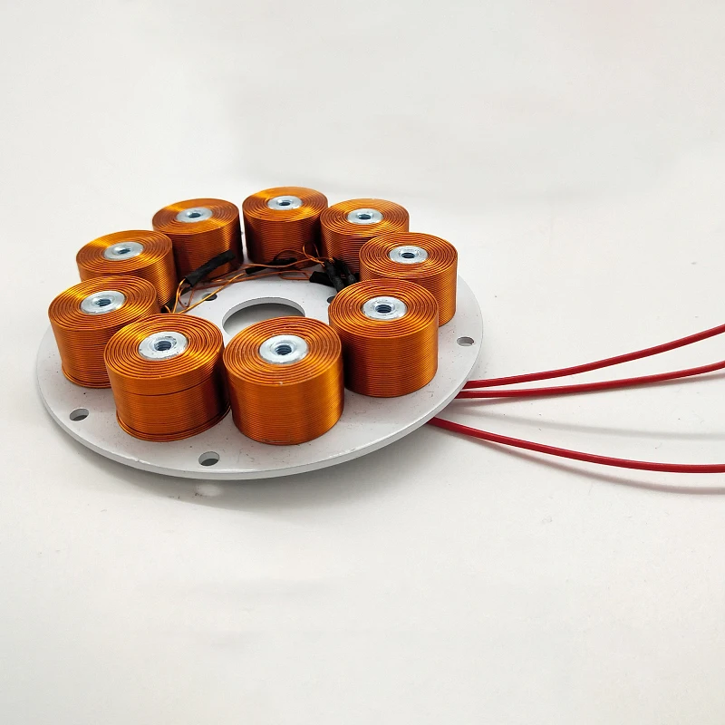 1PCS Miniature Disc Type iron Core Generator With Strong Magnetic and High Power Generation Multi Pole Three-phase AC Generator