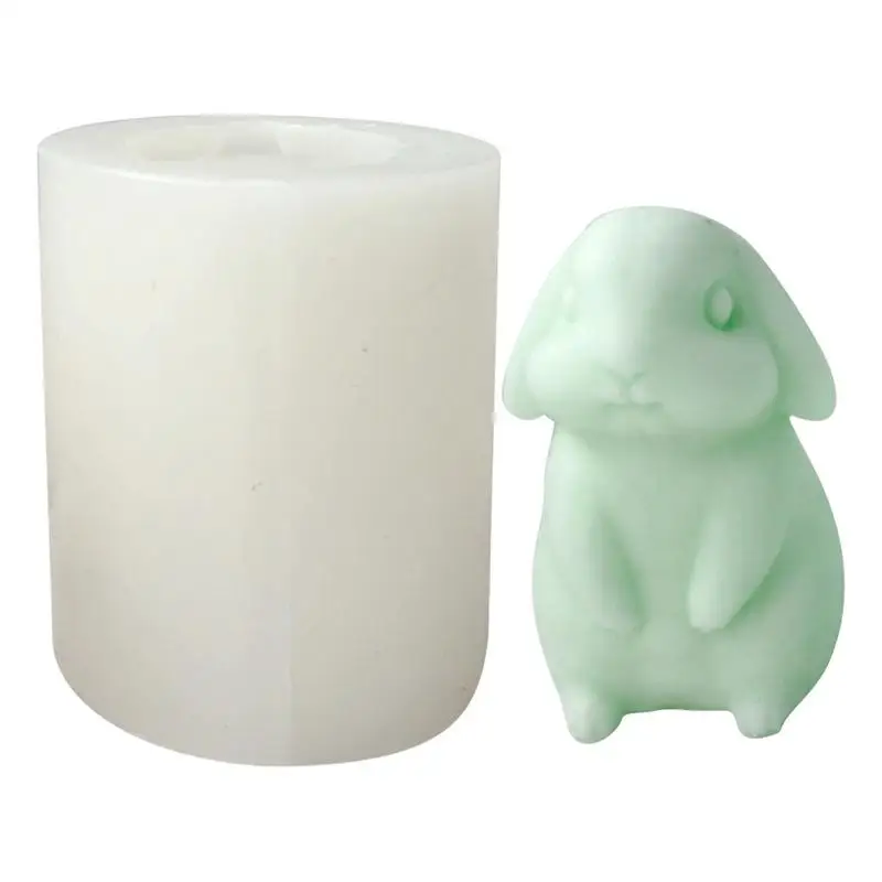 

Пасхальные формы в виде кролика, необычные, не липкие, искусственные формы в виде свечей для самостоятельной ароматерапии, для изготовления пасхального мыла, домашний декор