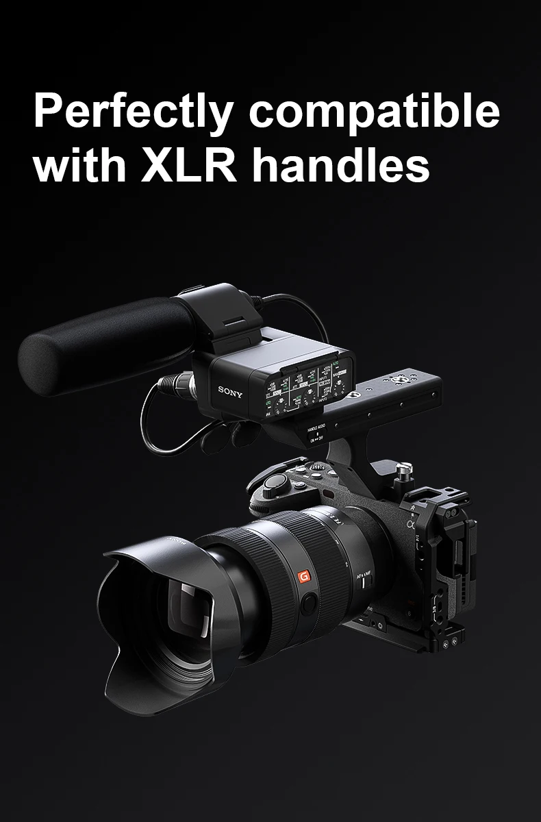 Camera Full Cage for SONY FX3/FX30 with Multiple Expansion Holes Aluminum Alloy