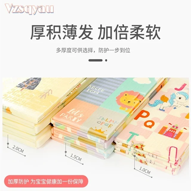 Kid XPE Folding Baby Play Mat Crawling Toys for Children's Carpet Climbing Gyme Game Road Pad Living Room Home Rug Baby Playmat 4