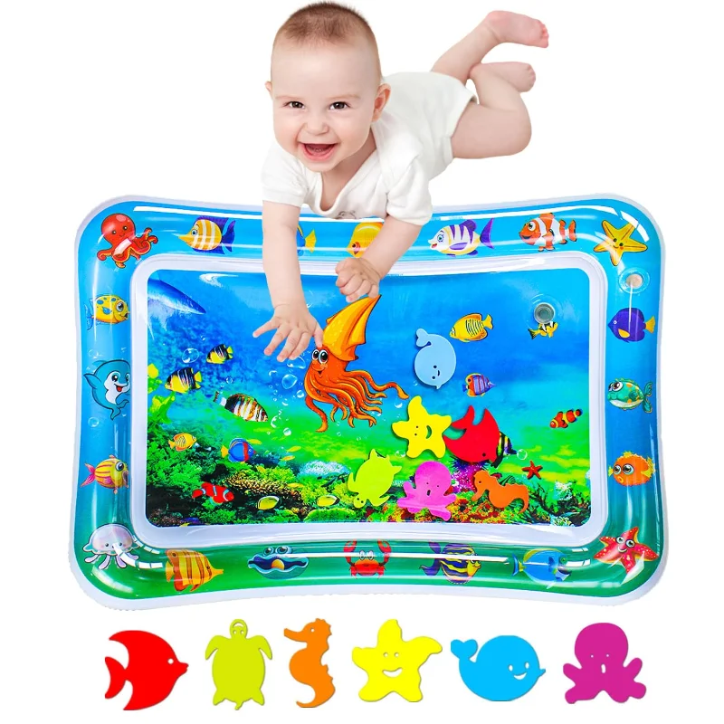 Baby Water Cushion Toys Water Play Mat Inflatable Pat Pad Fun Early Development Activities Play Center Baby Toys
