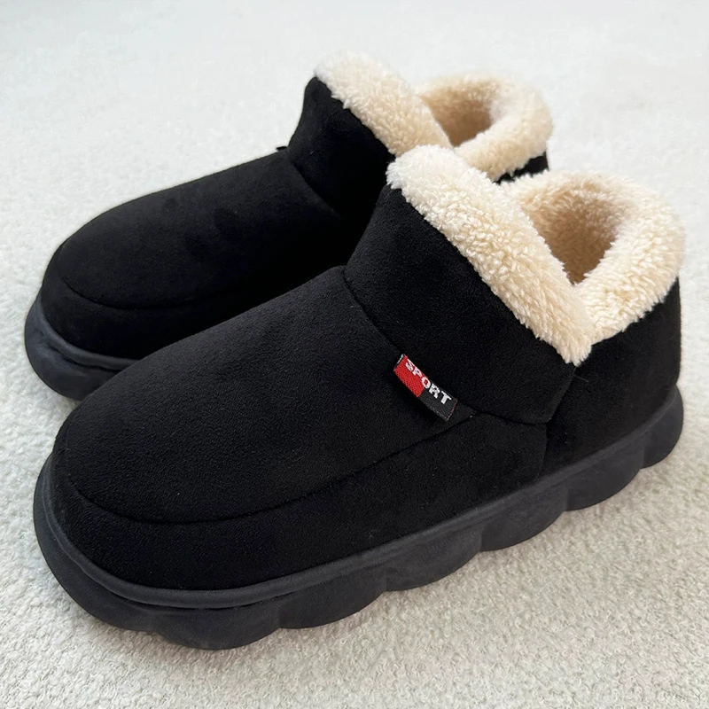 Corduroy Cotton Slippers Winter Shoes for Women and Men