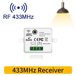 Wireless Remote - Control Light Switch with Mini Round Button Panel (RF433 Receiver)