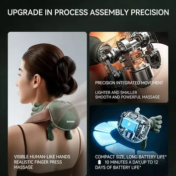 4D Massaging Shoulder And Neck Massager, Multifunctional Home Cervical Massager, Kneading Massage Shawl, Can Be Used As A Gift