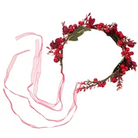 Christmas Wreath Unique Headdress Gingerbread Decorations Xmas Girl Hair Halloween Bride Wear Accessory Wedding 1
