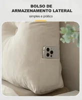 Triangle Bedside Wedge Pillow Bed Rest Reading Pillow Home Office Sofa Bedside Back Support Cushions  Decorative Pillows for Bed 3