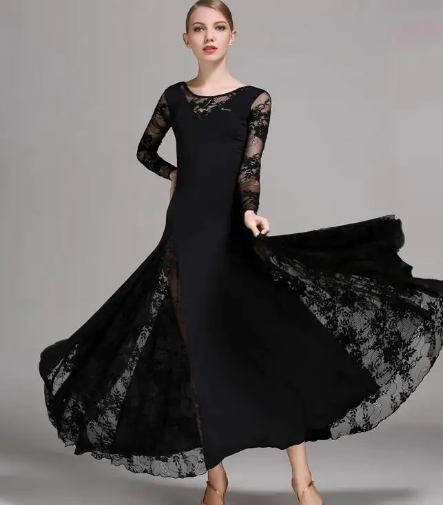 

Women Modern Dance Dress Spring Lace Standard Performance