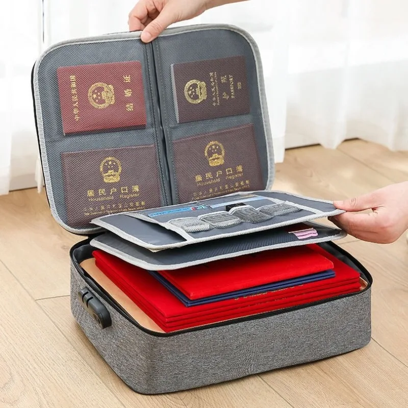 Document Bag Bag for Document Organizer Briefcase Storage Men's Women's Business IPAD Electronic Pouch Case Supplies Accessories