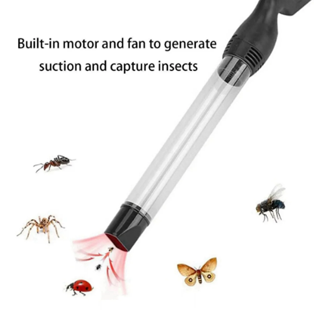 BAAU 2X Spider Catcher Vacuum Handheld Bug Catcher Vacuum with Suction Tube Control for Home Insect Control