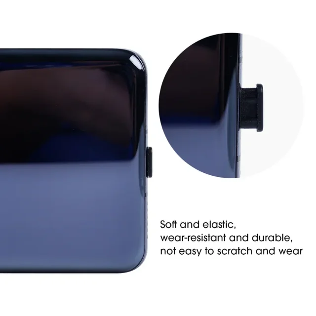 Silicone Dust Plugs Type C Charging Port Protector Stopper Cap Cover for Iphone 15 Pro Max 15 Plus Samsung Xiaomi Anti-Dust Plug 3
