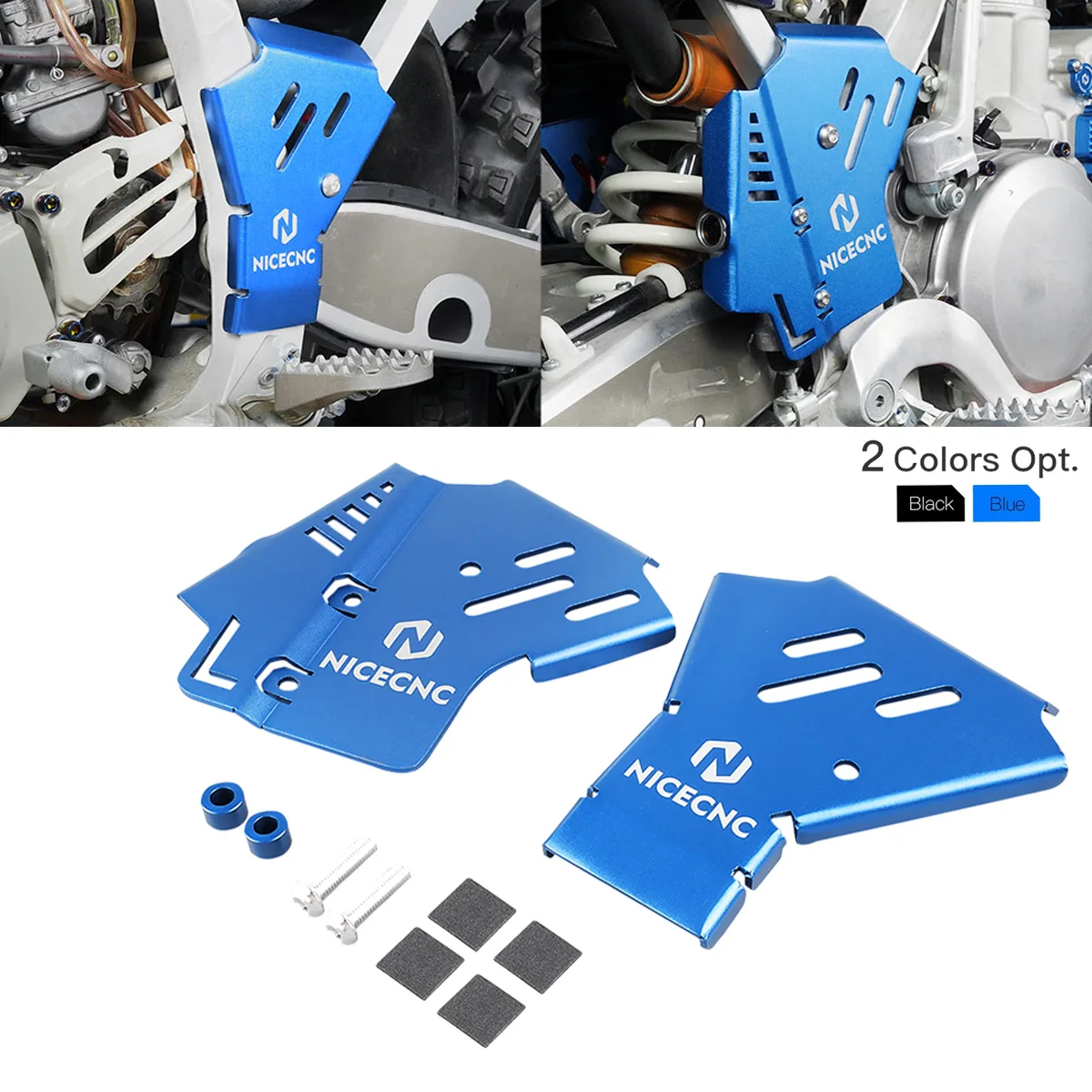 NiceCNC Motorcycle Left Right Frame Cover Guards Set for Yamaha YZ250