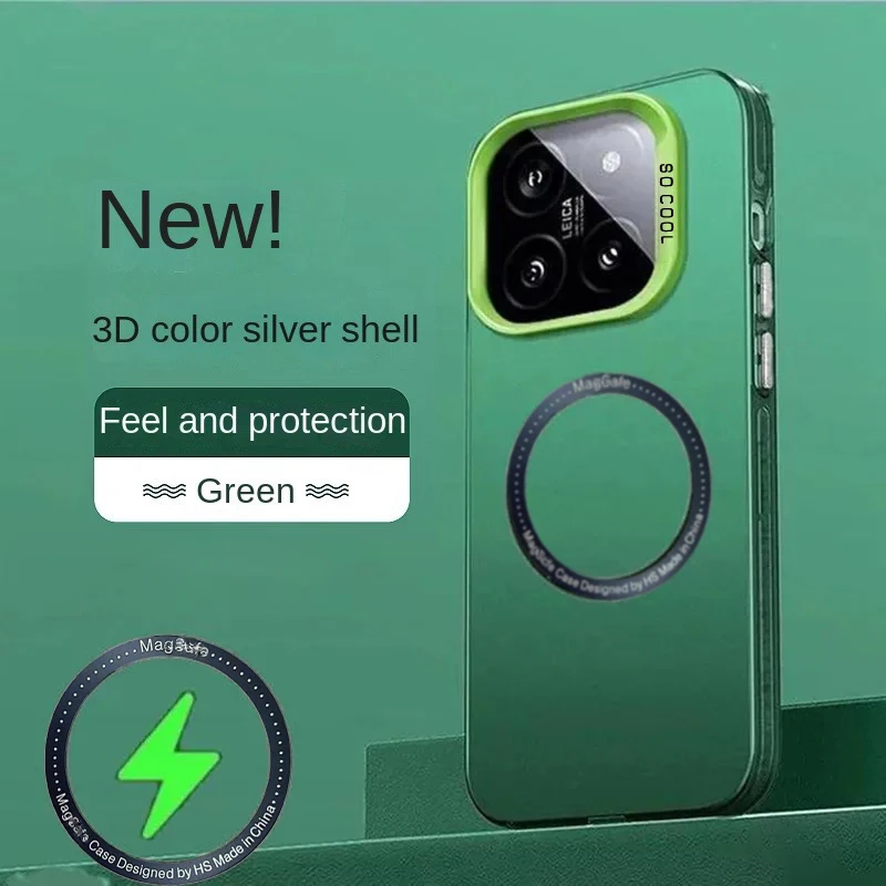 Luxury Matte Shockproof Phone Case with Magsafe Wireless Charging Compatibility