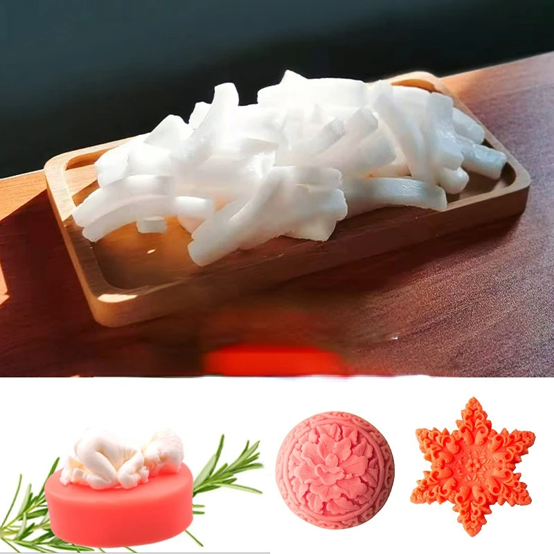 250g Handmade Soap Bar Soap Base DIY Raw Material Milky White and Transparent Natural Base