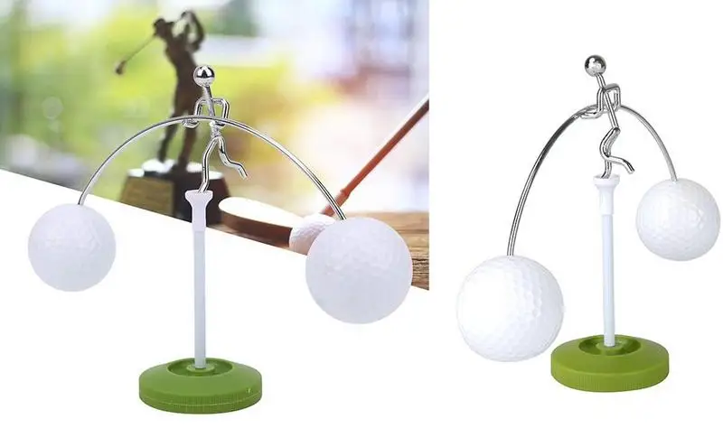 

Steel Balance Physics Toy Balancing Decompressive Science Toy Golf Ball Balance Toy Weightlifter Stress Relief Sculpture