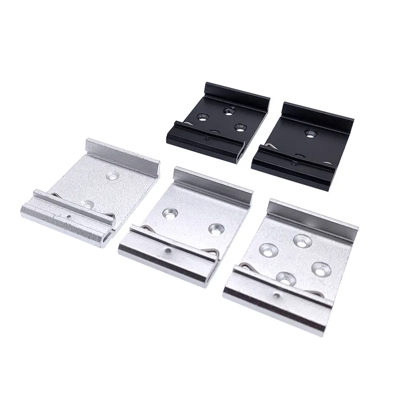 Tebru Relay Din Rail Clip, 35mm Aluminum Din Rail Fixed Clamp Fasten Clip For Relay Mounting, Din Rail Clamp - Walmart Supplies